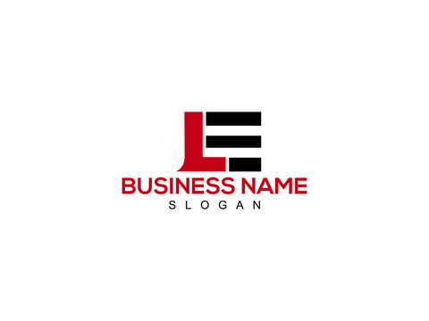 Letter LE Logo, le logo icon vector for business