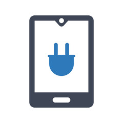 Mobile plug icon