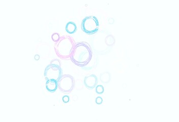 Light Purple, Pink vector pattern with spheres.