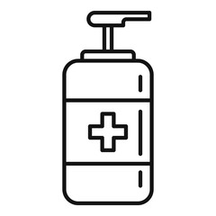 Soap dispenser icon, outline style