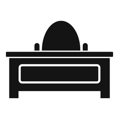 Desktop space organization icon, simple style