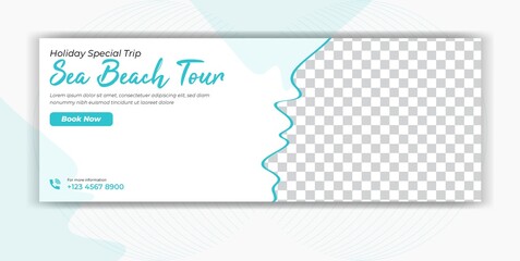 Travel Tour Agency Social Media Post Facebook Cover Page Timeline Web Banner Template
