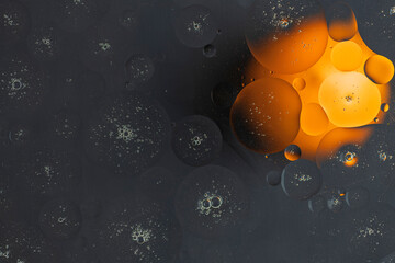 Beautiful view of black, orange abstract design, texture. 