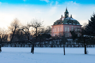 Fasanenschlösschen in Moritzburg im Winter