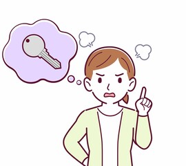 鍵をなくして困っている人
