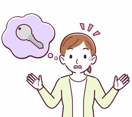 鍵をなくして困っている人