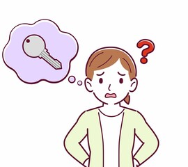 鍵をなくして困っている人