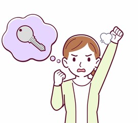 鍵をなくして困っている人
