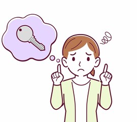 鍵をなくして困っている人