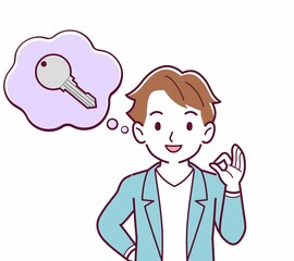 鍵をなくして困っている人