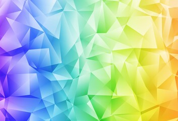 Light Multicolor vector low poly background.