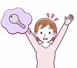 鍵をなくして困っている人