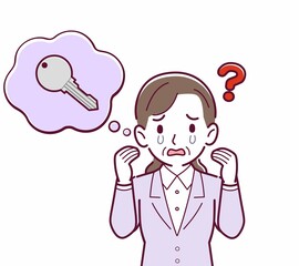 鍵をなくして困っている人