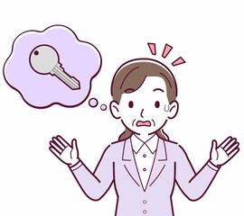 鍵をなくして困っている人