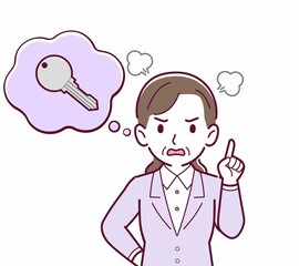 鍵をなくして困っている人