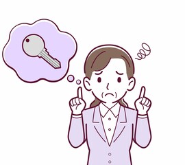 鍵をなくして困っている人