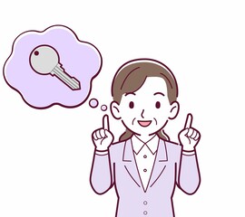 鍵をなくして困っている人