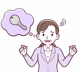 鍵をなくして困っている人