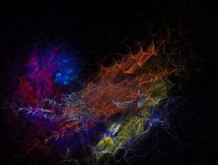 Imaginatory fractal background generated Image