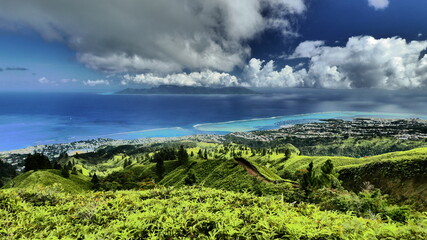 trail au dessus de tahiti et moorea