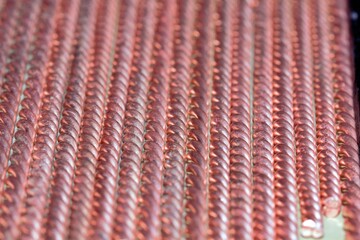 Twisted copper wire for ring making photo - stock photo