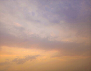 Fototapeta na wymiar Colourful sky with clouds