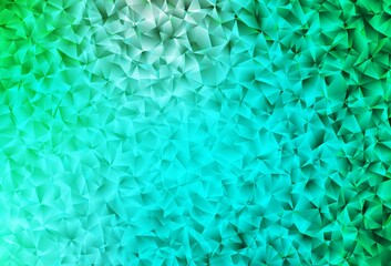 Light Green vector low poly texture.