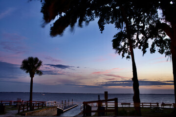 Obraz premium Sunset on Lake Monroe