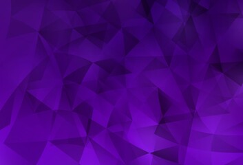 Dark Purple, Pink vector background with polygonal style.