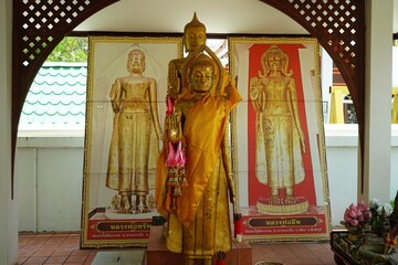 old buddha in thailand temple