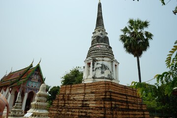 Old pagoda in thailand temple