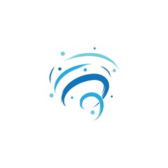 Tornado logo symbol vector illustration