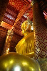 old buddha in thailand temple