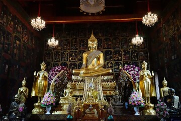old buddha in thailand temple