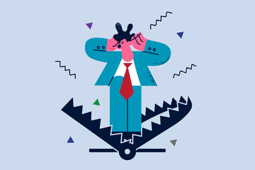 Business risks and fears concept