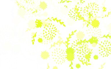 Light Green, Red vector elegant wallpaper with flowers
