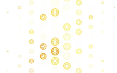 Light Orange vector texture with disks.