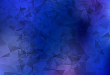 Light BLUE vector shining triangular layout.