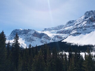 Spectacular view of the Icefield Parkway 