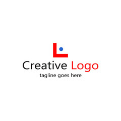 image of the letter L logo and a circle in front of it