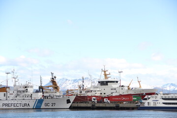 ship in the harbor