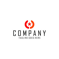 Obraz premium Draw a star symbol in the center of the cut circle