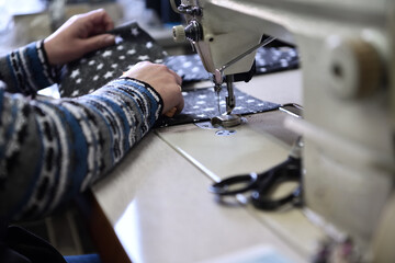 Homemade Manufacturing Of Protective Trendy Medical Face Mask