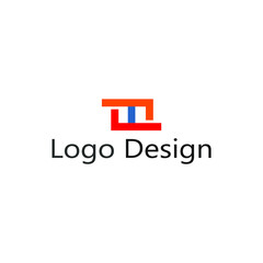 Fototapeta premium abstract logo, several interlocking squares and various colors