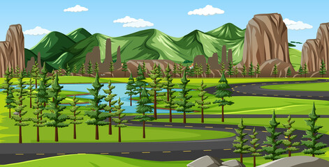 A green nature landscape background