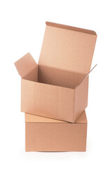 cardboard box isolated on a white background