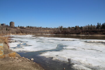 Spring Melt, Dawson Park, Edmonton, Alberta