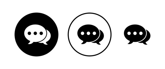 Chat icons set. Chat vector icon. Speech bubble
