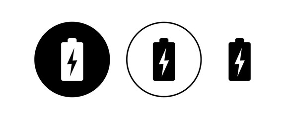 Battery icons set. Battery vector icon