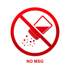 No msg sign isolated on white background vector illustration.